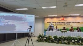 PT Rig Tender Indonesia (RIGS) melakukan public expose menyampaikan laporan keuangan 30 Juni 2024. (Dok. Sapulangit Media Center)