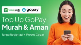 Top up GoPay lewat website bisa kamu lakukan melalui topupsaldo.com (Dok. Topupsaldo.com )